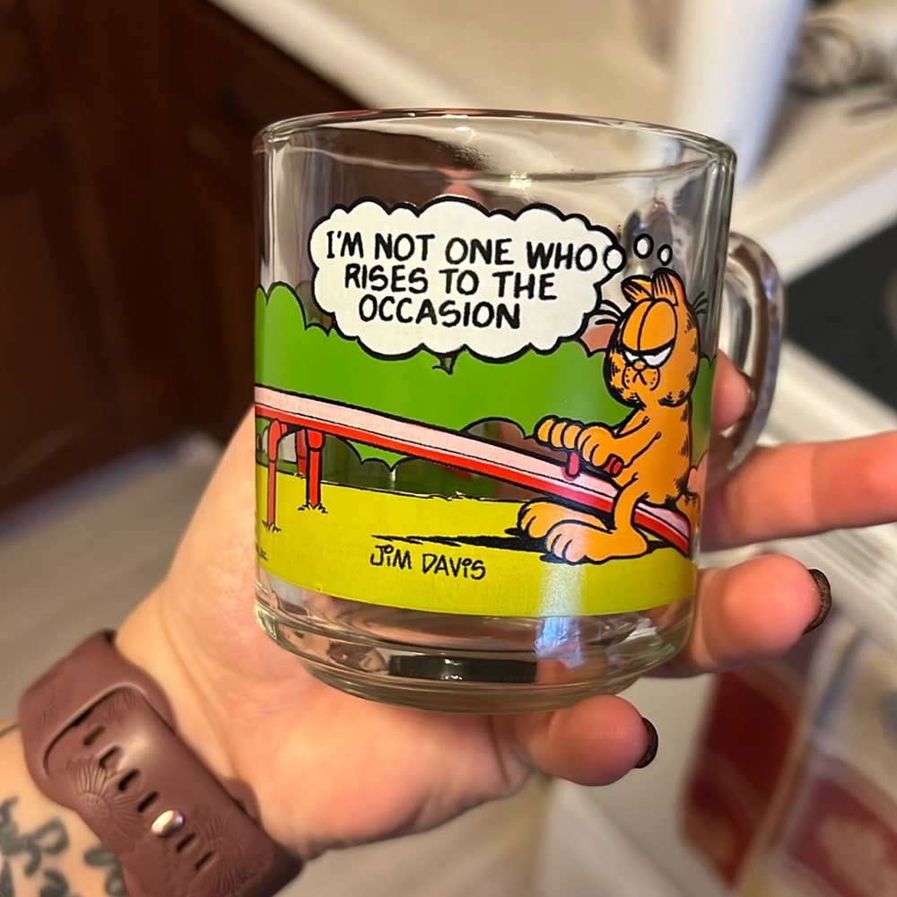 McDonald’s Garfield Glass